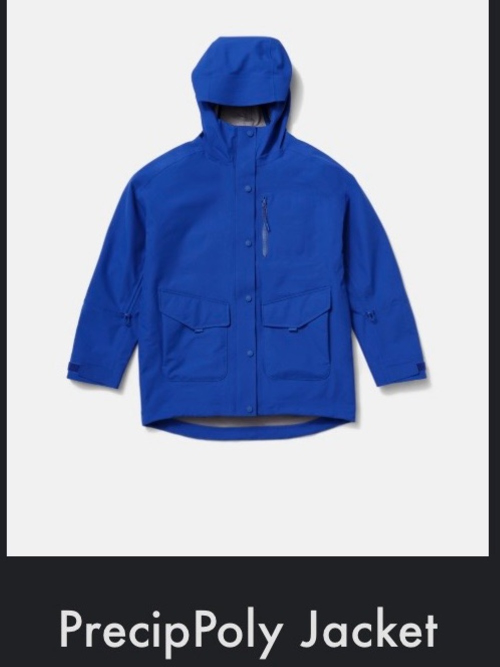 Like New Outdoor Voices PrecipPoly Jacket in OV Blue Size Medium